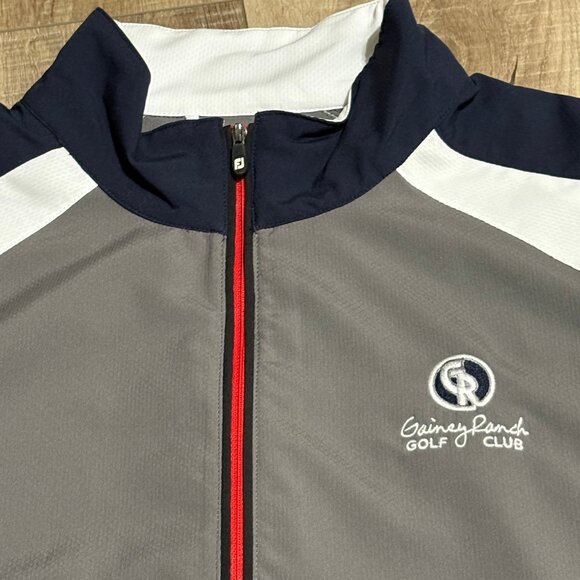 FJ FootJoy Short Sleeve Windbreaker Golf Jacket Men's Medium - Picture 3 of 10